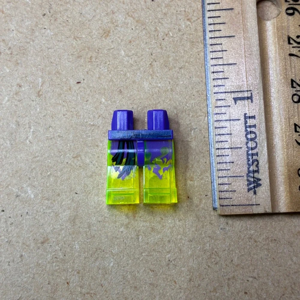 LEGO Ninjago Ghost Minifigure Legs Trans-Neon Green Purple Hips